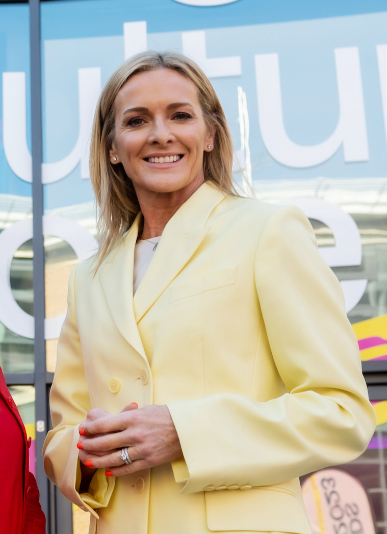 Gabby Logan — parent of two children with husband Kenny Logan