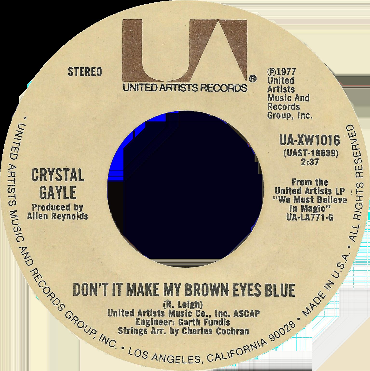 Crystal Gayle, mother of two children, Catherine and Christos