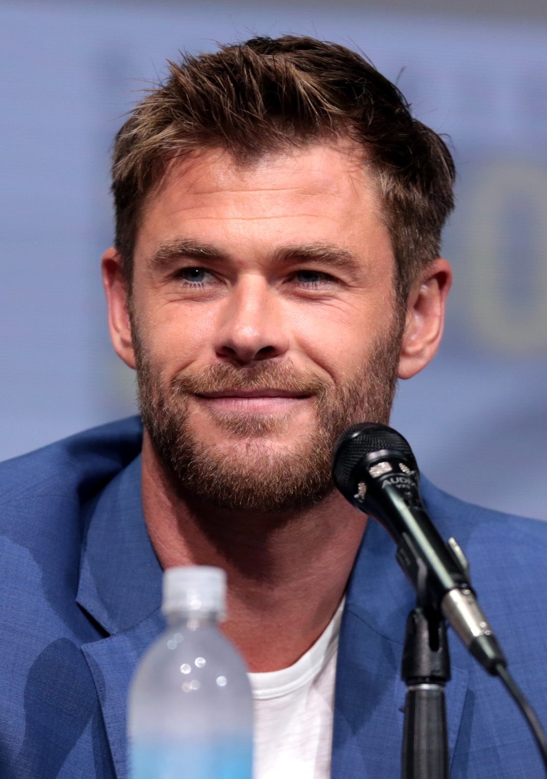 Chris Hemsworth photographed at a film event