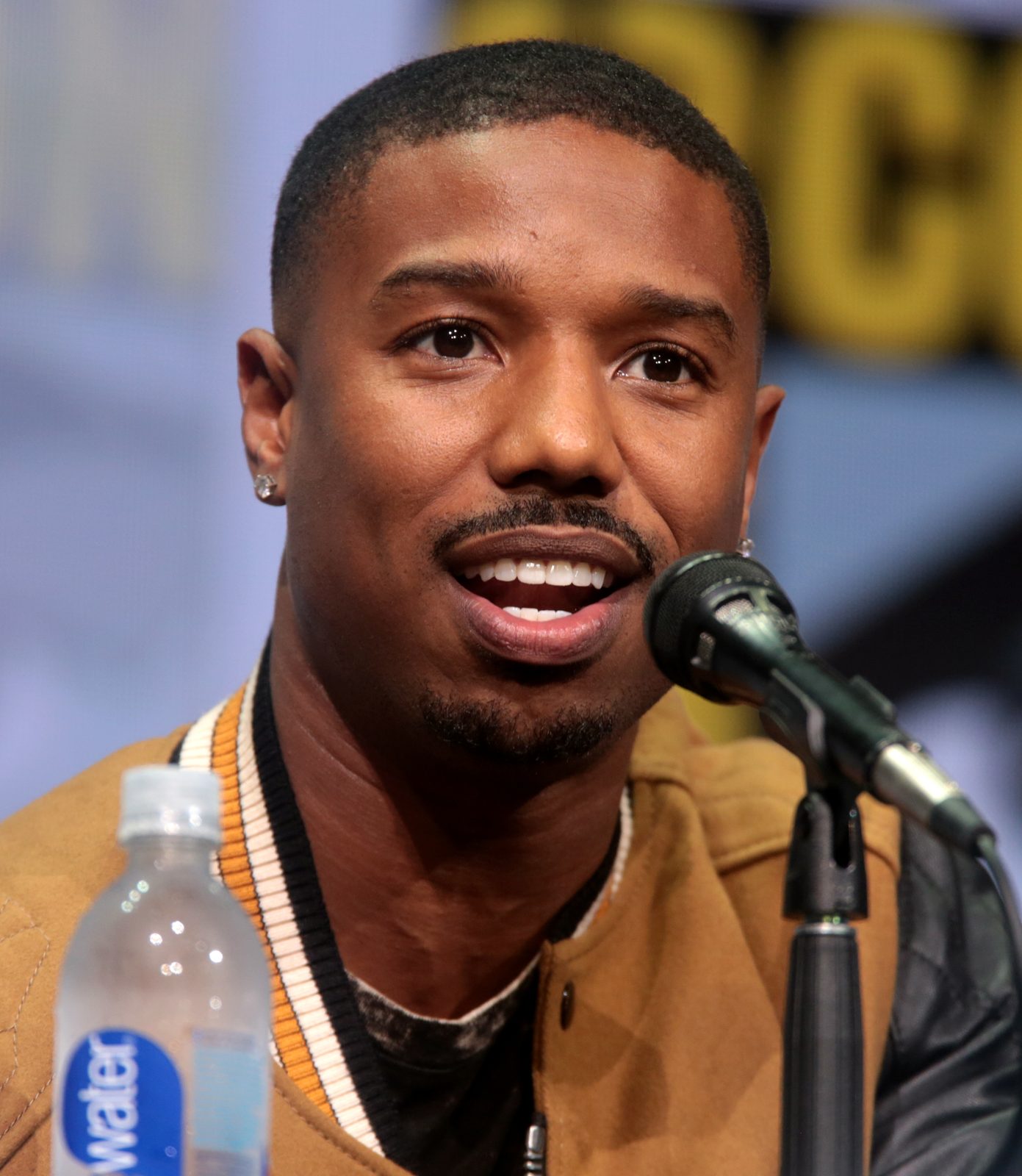 Michael B. Jordan photographed at a film event