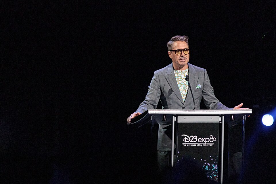 Robert Downey Jr. on stage at the 2019 Disney Legends Awards Ceremony at D23 Expo