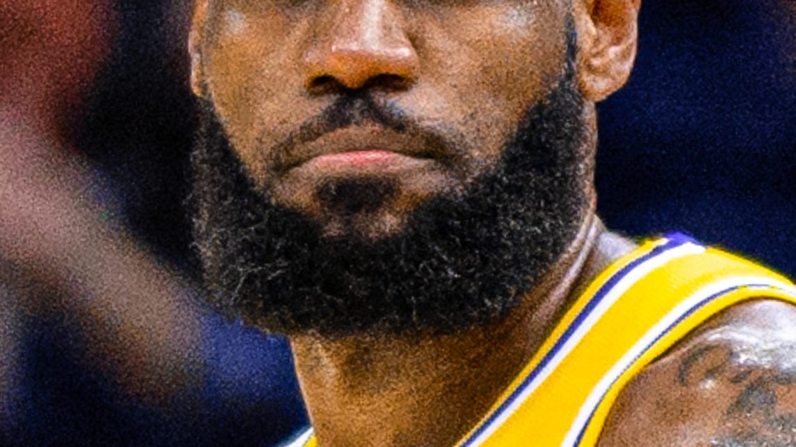 LeBron James playing basketball