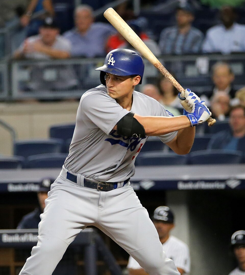 Corey Seager batting for the Texas Rangers