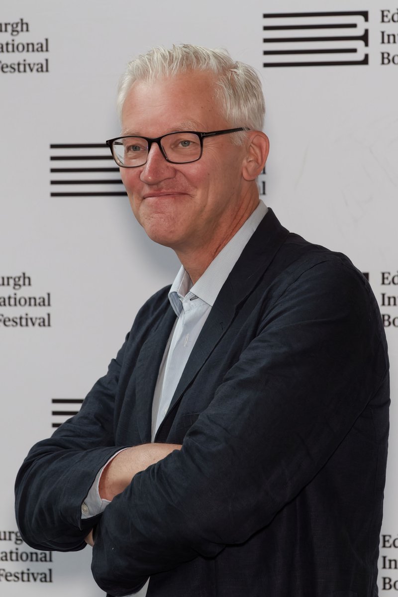 Tom Holland photographed at the Edinburgh International Book Festival in 2026