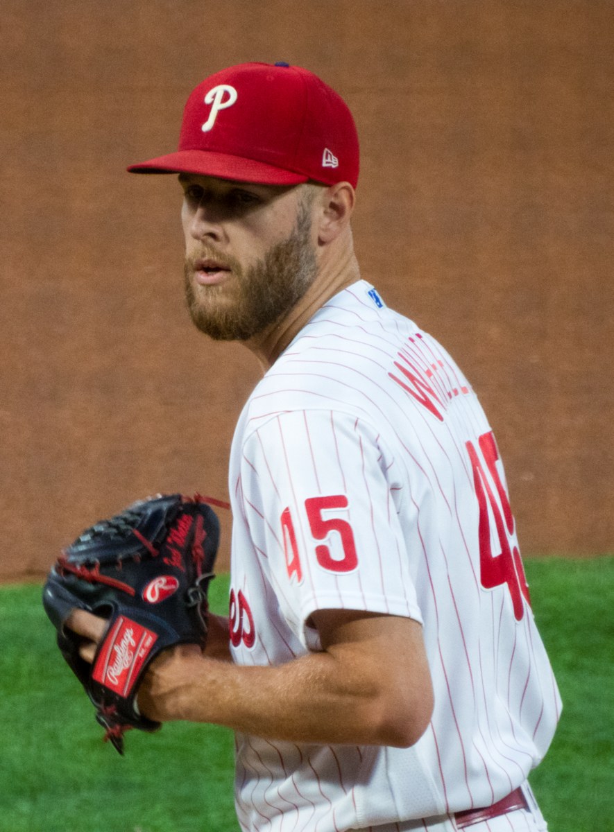 Zack Wheeler pitching for the Philadelphia Phillies