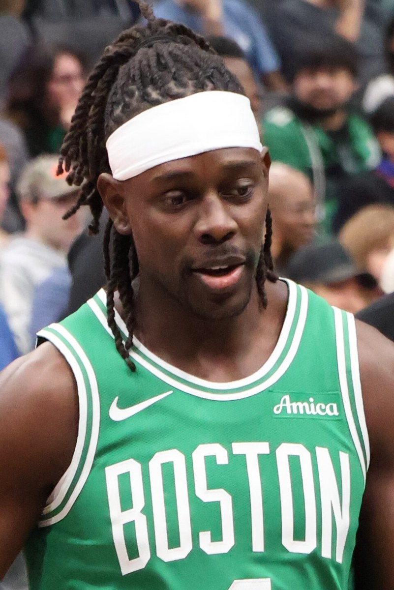 Jrue Holiday playing basketball in the NBA