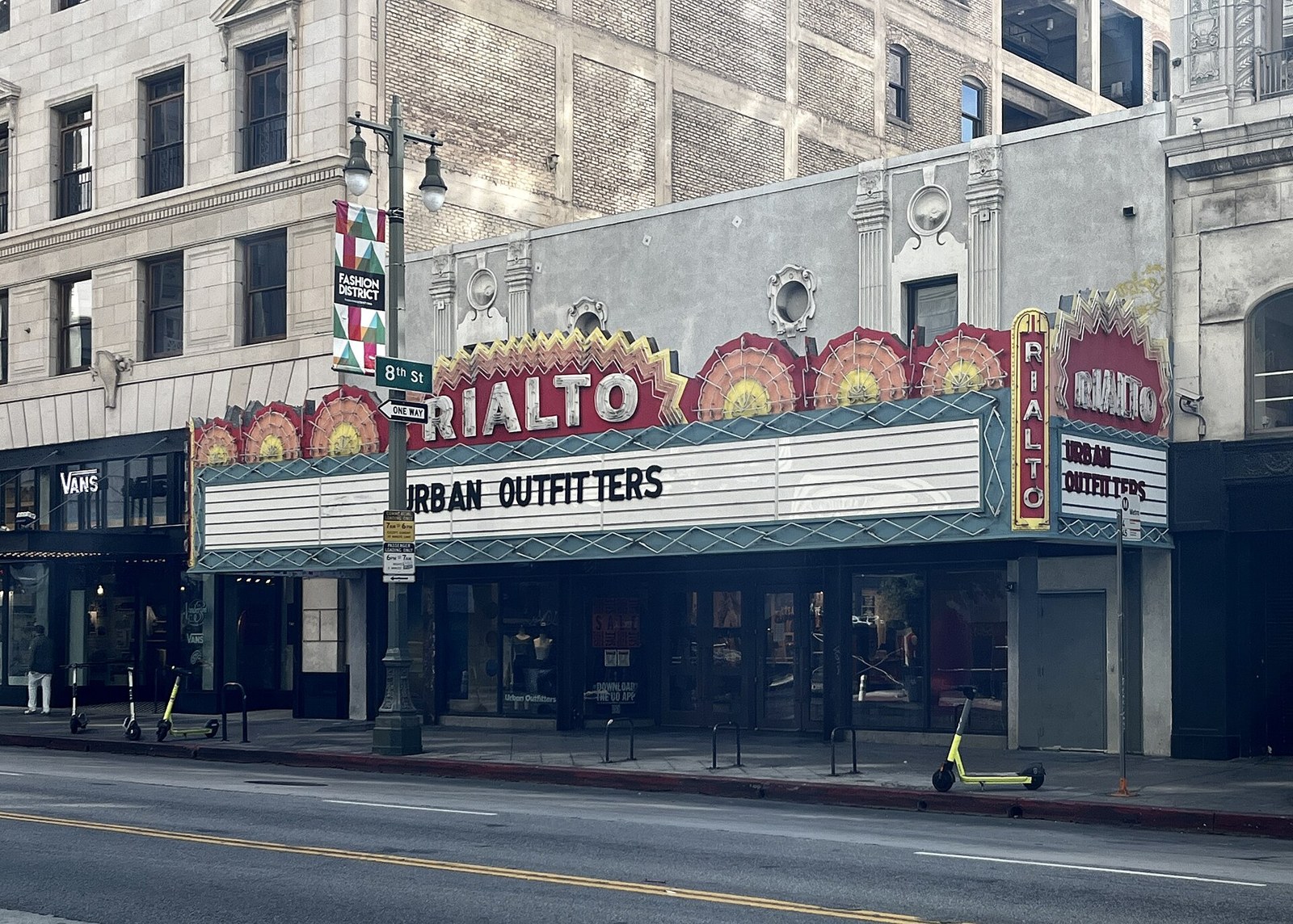 Thematic illustration: a theater marquee with lights off