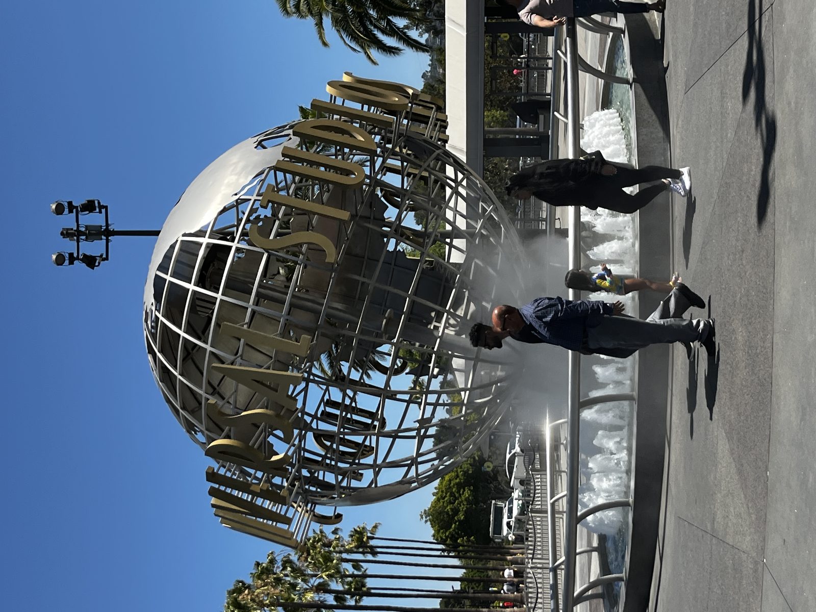 The Universal Studios Hollywood globe - former child star Benjamin Salisbury works at the park as director of operations