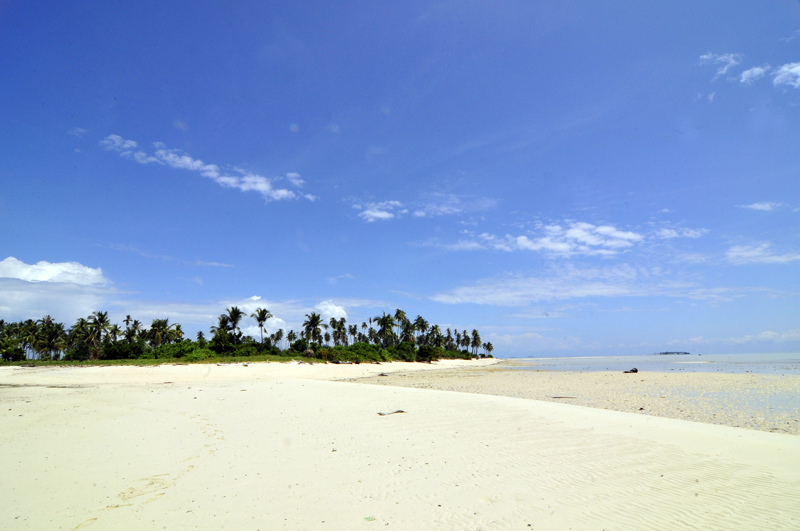 A white sand beach in Sabah, Malaysian Borneo - the region where Survivor: Borneo, the season that made Colleen Haskell famous, was filmed in 2000