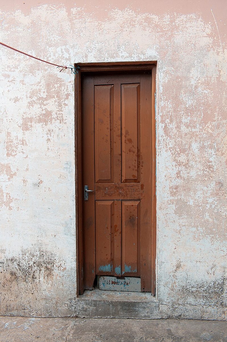Illustrative photo of an old wooden door; Daphne Maxwell Reid is known for her fine-art photography of doors around the world (not a photo of Reid herself)