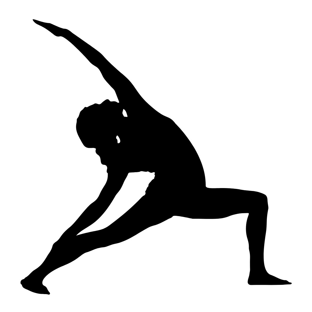 Thematic illustration: person meditating in yoga pose at sunrise