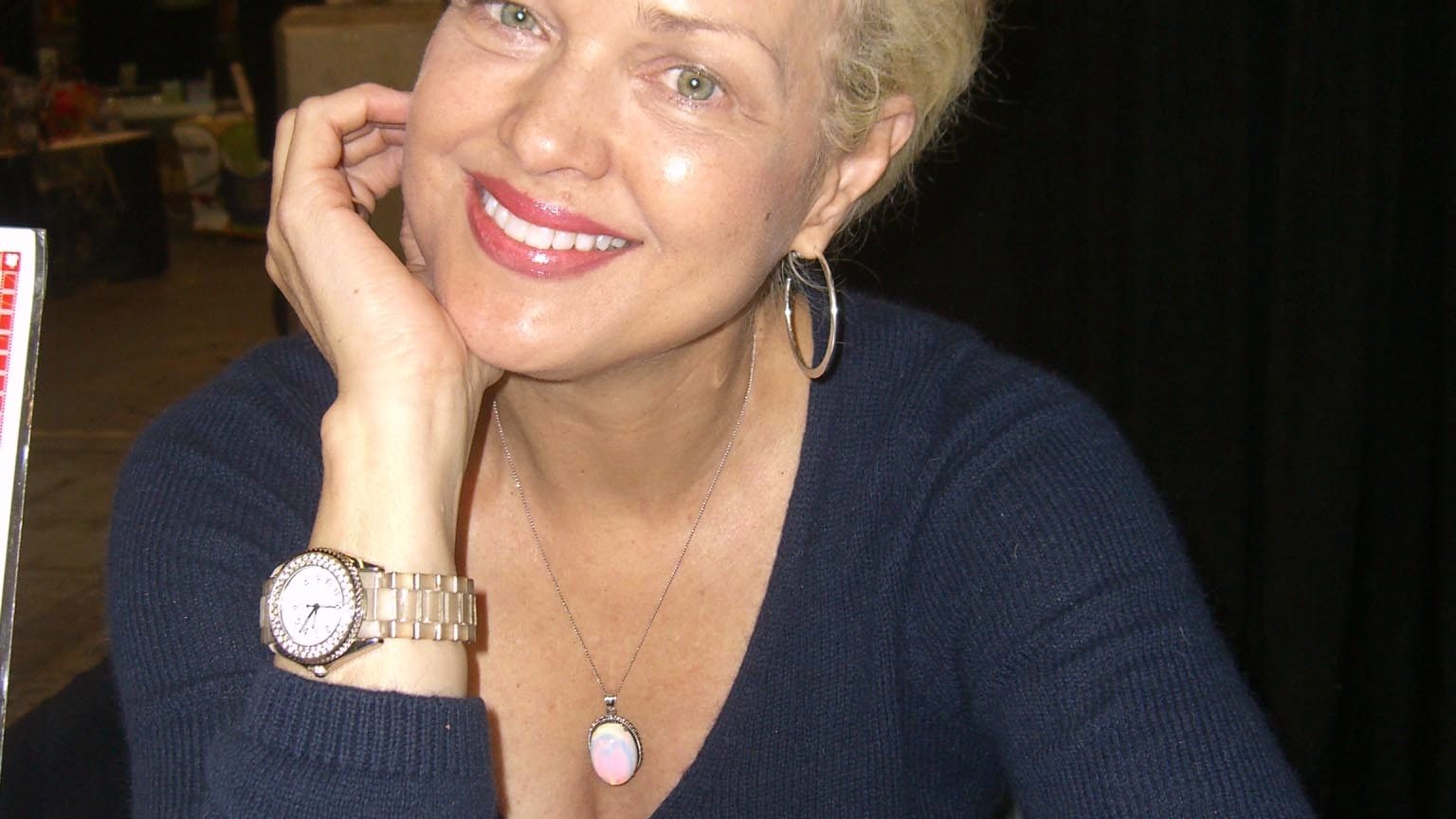Melody Anderson at a fan convention - the former Flash Gordon star is now a licensed clinical social worker