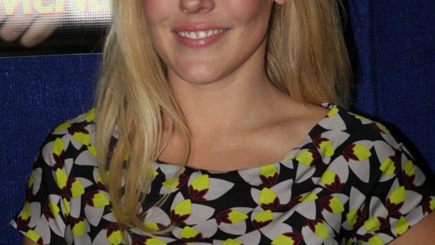 Mercedes McNab at the Supernova Pop Culture Expo in Sydney in 2012 - the former Buffy star retired from acting and lives privately with her family
