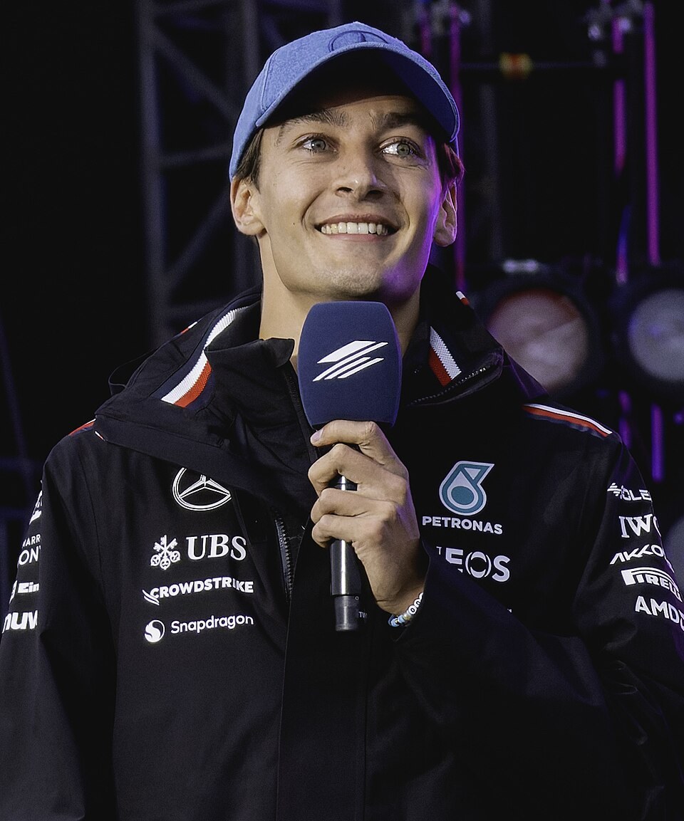 George Russell at a Formula 1 Grand Prix weekend
