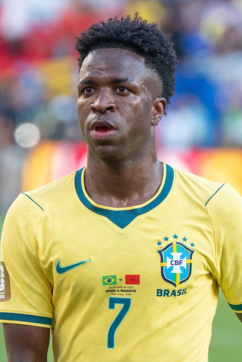Vinicius Junior celebrating a goal for Real Madrid